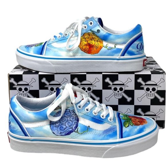 VANS x One Piece Old Skool Low Shoes Skate Canvas Women's Sneakers VN0007NT7WN - Picture 5 of 12